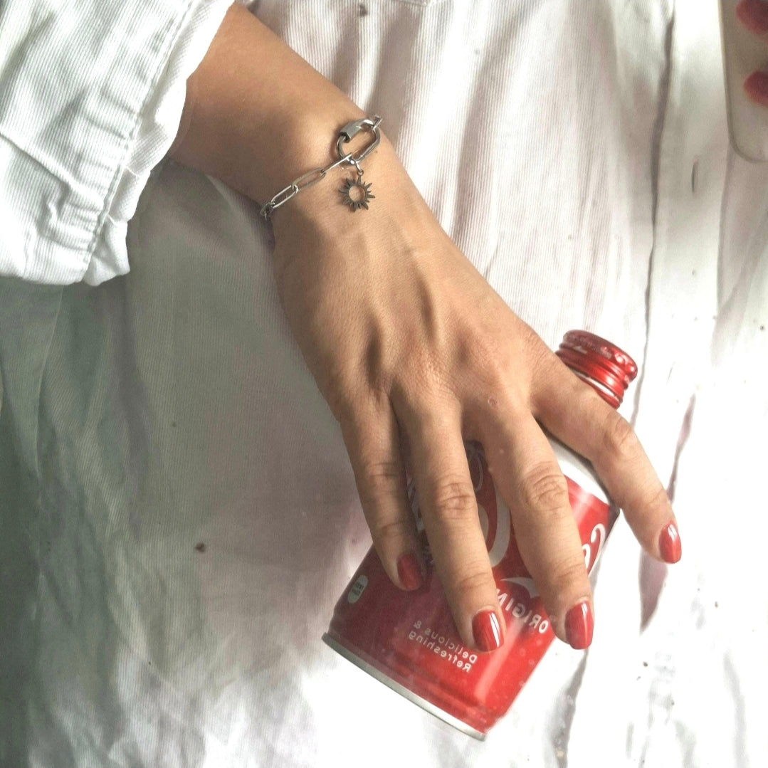 Customisable Carabiner Bracelet (silver/ gold)