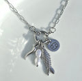 Customisable Hoop Necklace (silver/ gold), Add Charms, Endless necklaces styles in 1