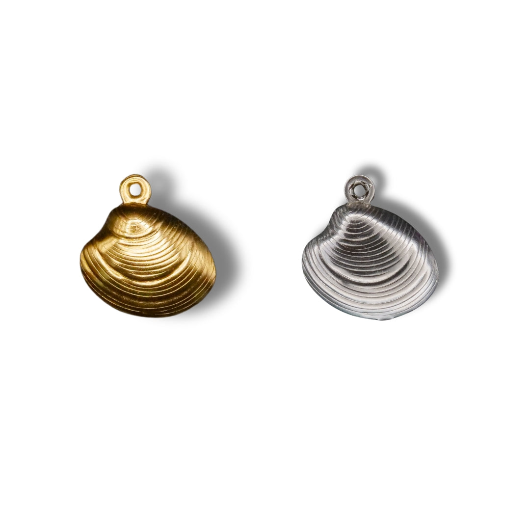 Shell Charm (Silver or Gold) compatible with our necklaces