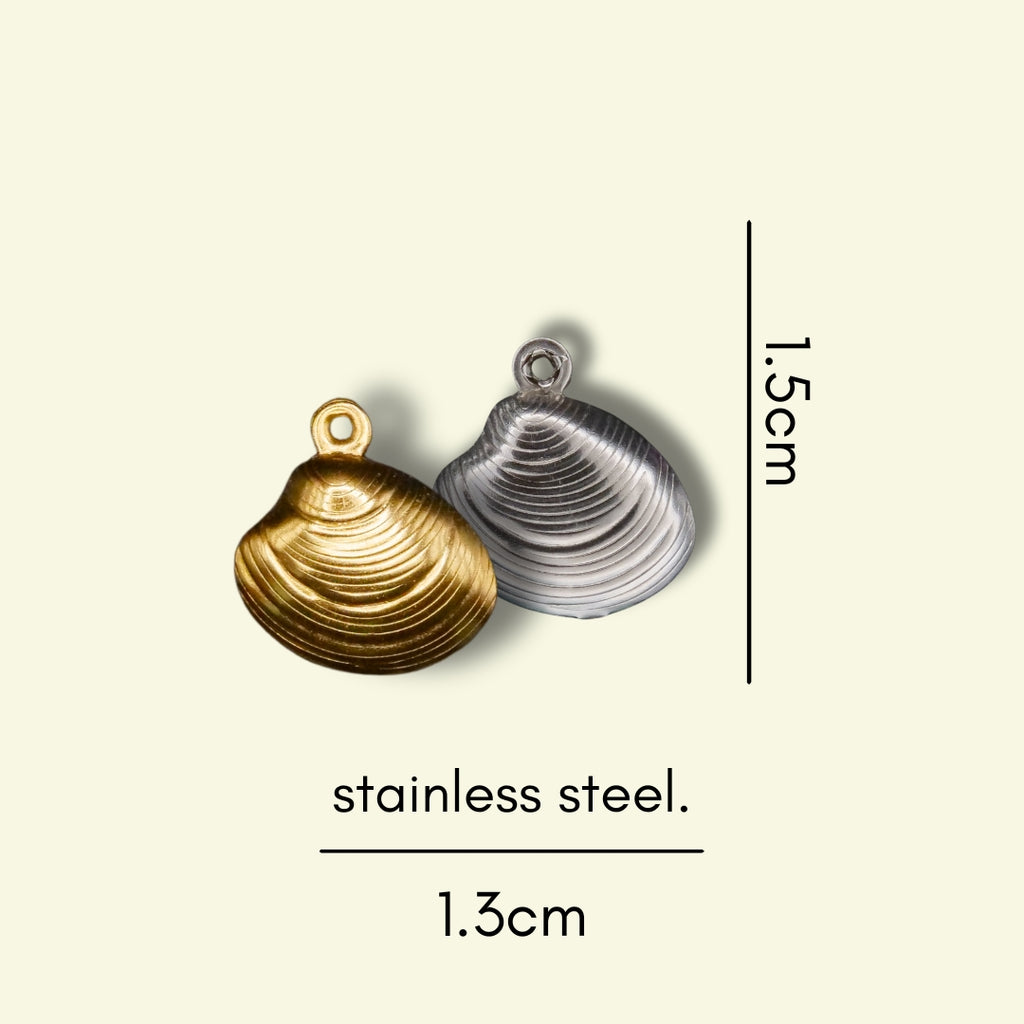Shell Charm (Silver or Gold) compatible with our necklaces