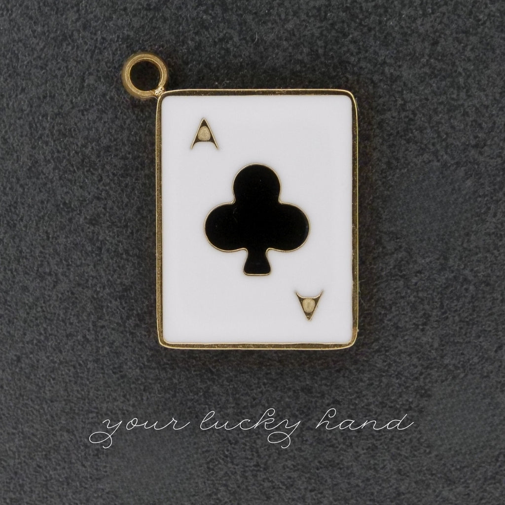 Playcard Charm (Silver or Gold) compatible with our necklaces