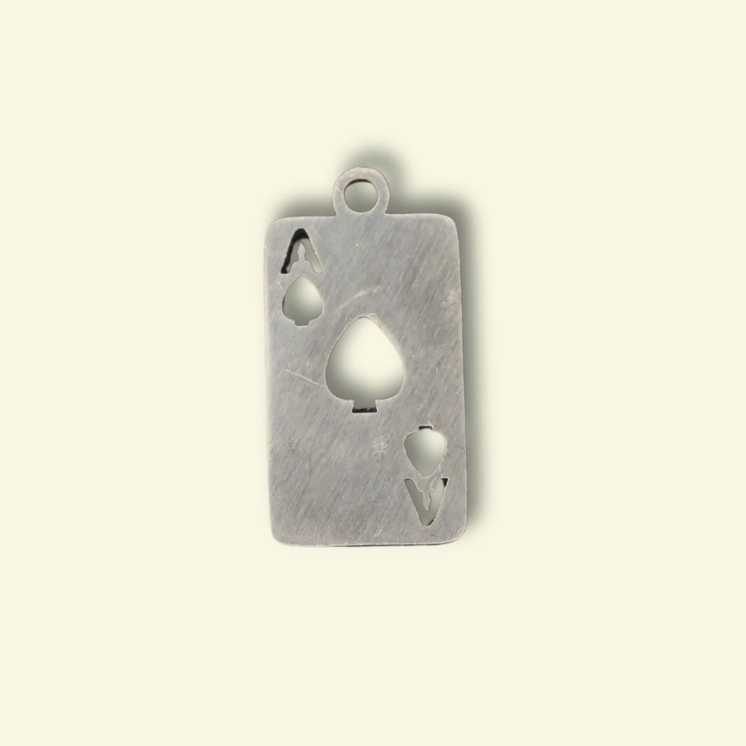 Playcard Charm (Gold or Silver) compatible with our necklaces