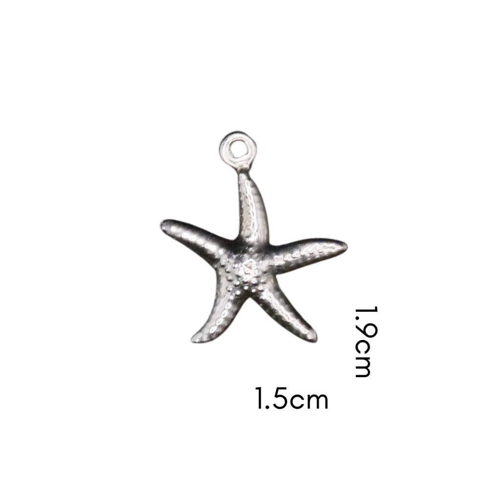 Starfish Charm (Silver or Gold) compatible with our necklaces