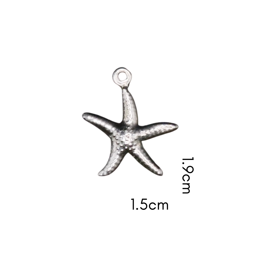Starfish Charm (Silver or Gold) compatible with our necklaces