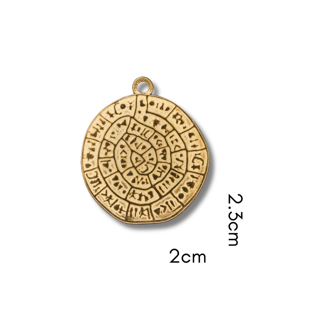 Coin Charm (Silver or Gold) compatible with our necklaces