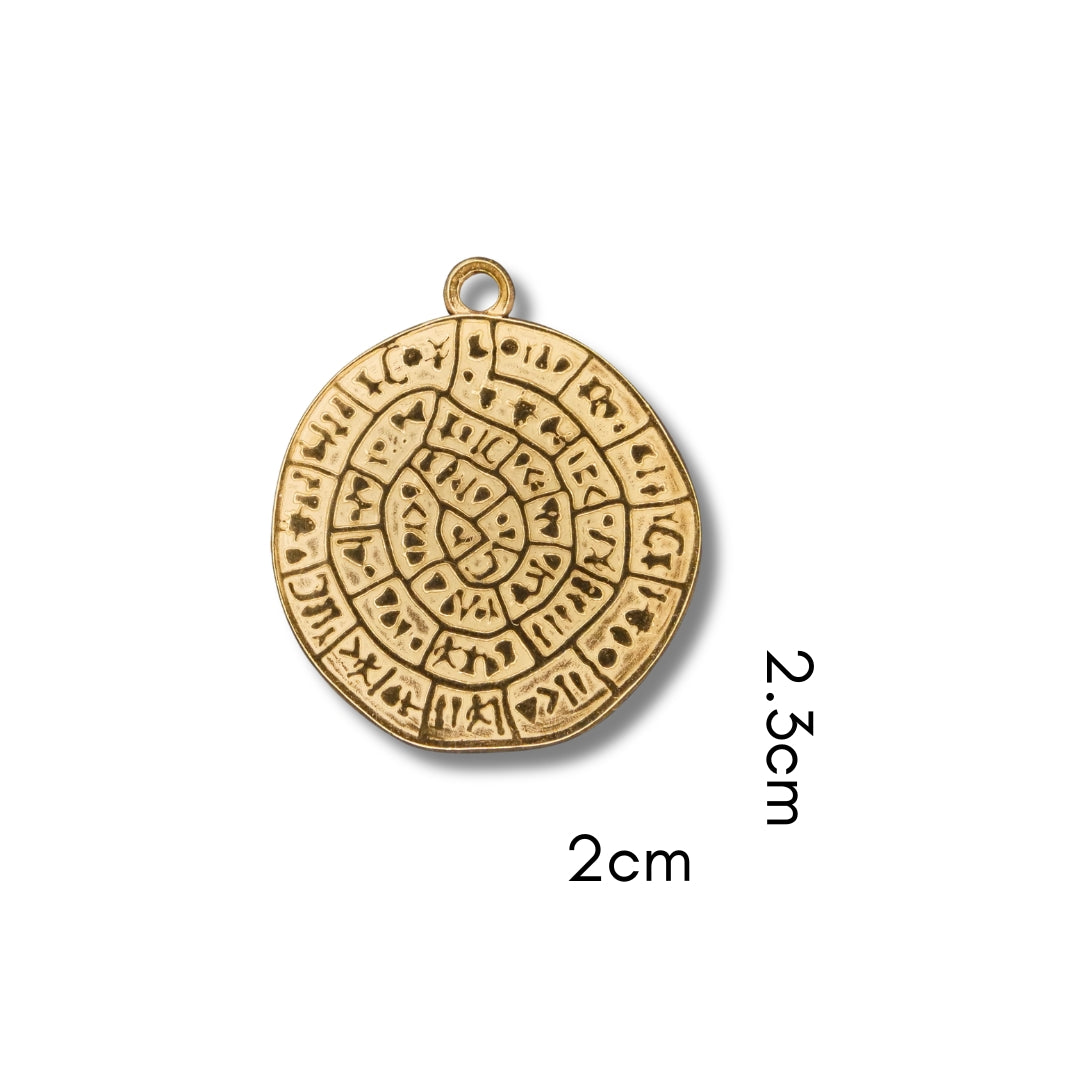 Coin Charm (Silver or Gold) compatible with our necklaces
