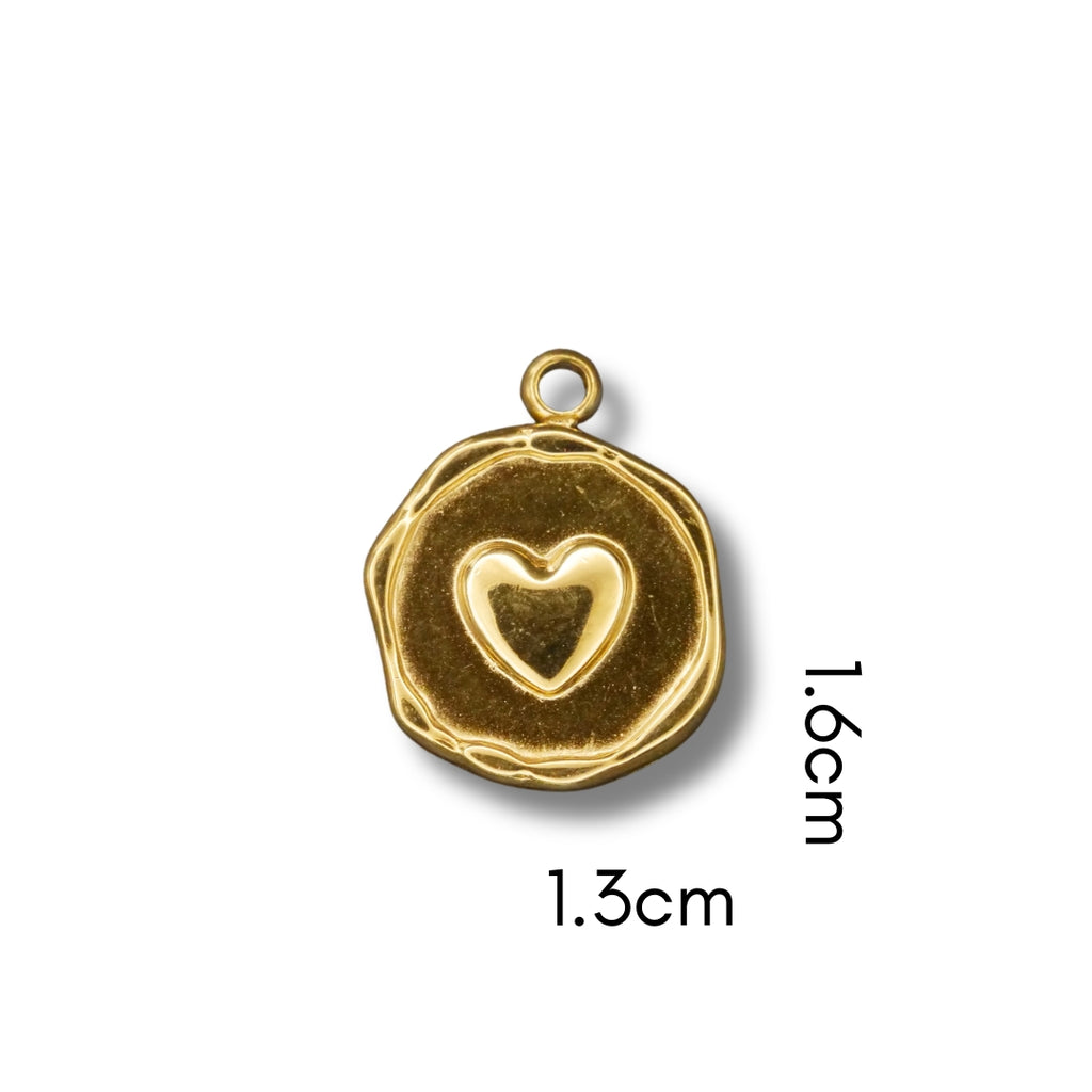 Heart Stamp (Silver or Gold) compatible with our necklaces