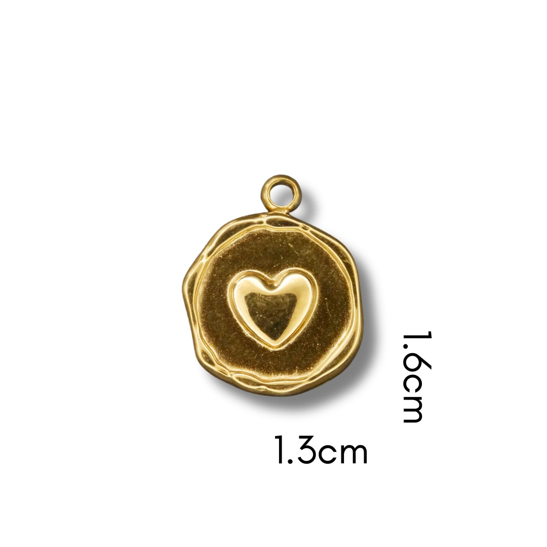 Heart Stamp (Silver or Gold) compatible with our necklaces