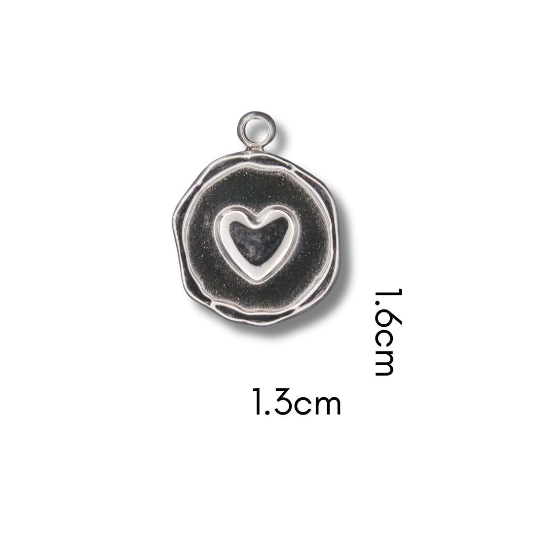 Heart Stamp (Silver or Gold) compatible with our necklaces