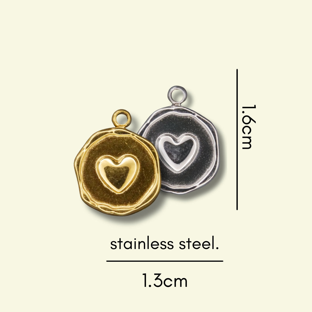 Heart Stamp (Silver or Gold) compatible with our necklaces