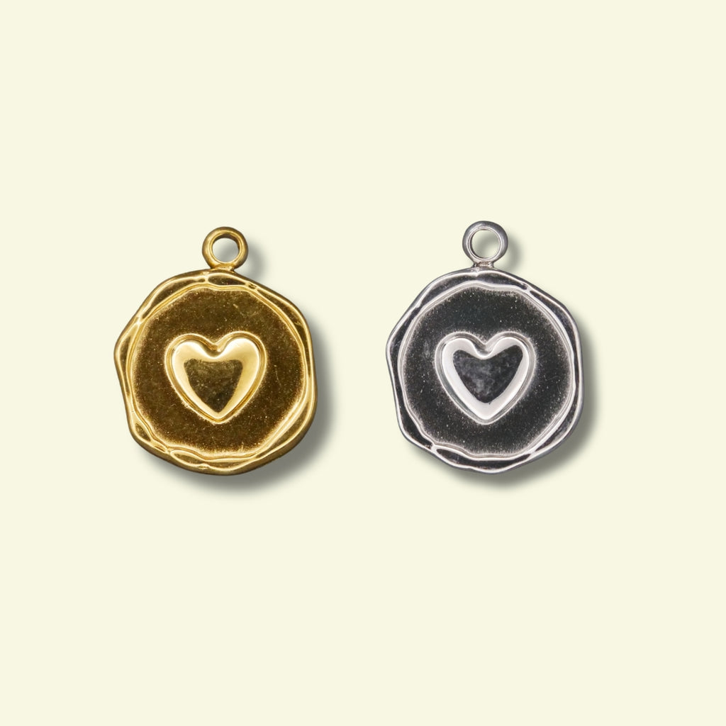 Heart Stamp (Silver or Gold) compatible with our necklaces