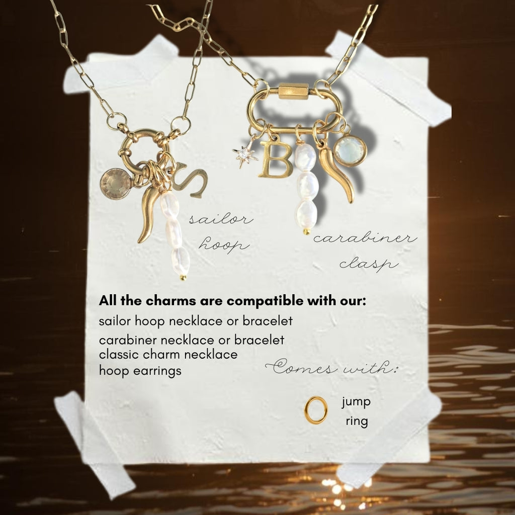Stacked Pearl Charm I 2 Styles (Gold or Silver)