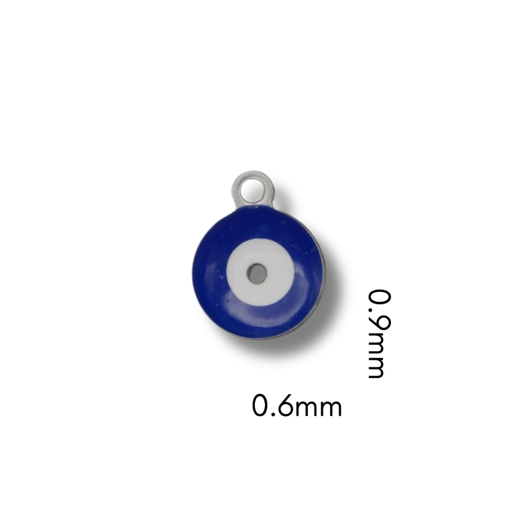 Evil Eye Charm (Silver or Gold) compatible with our necklaces