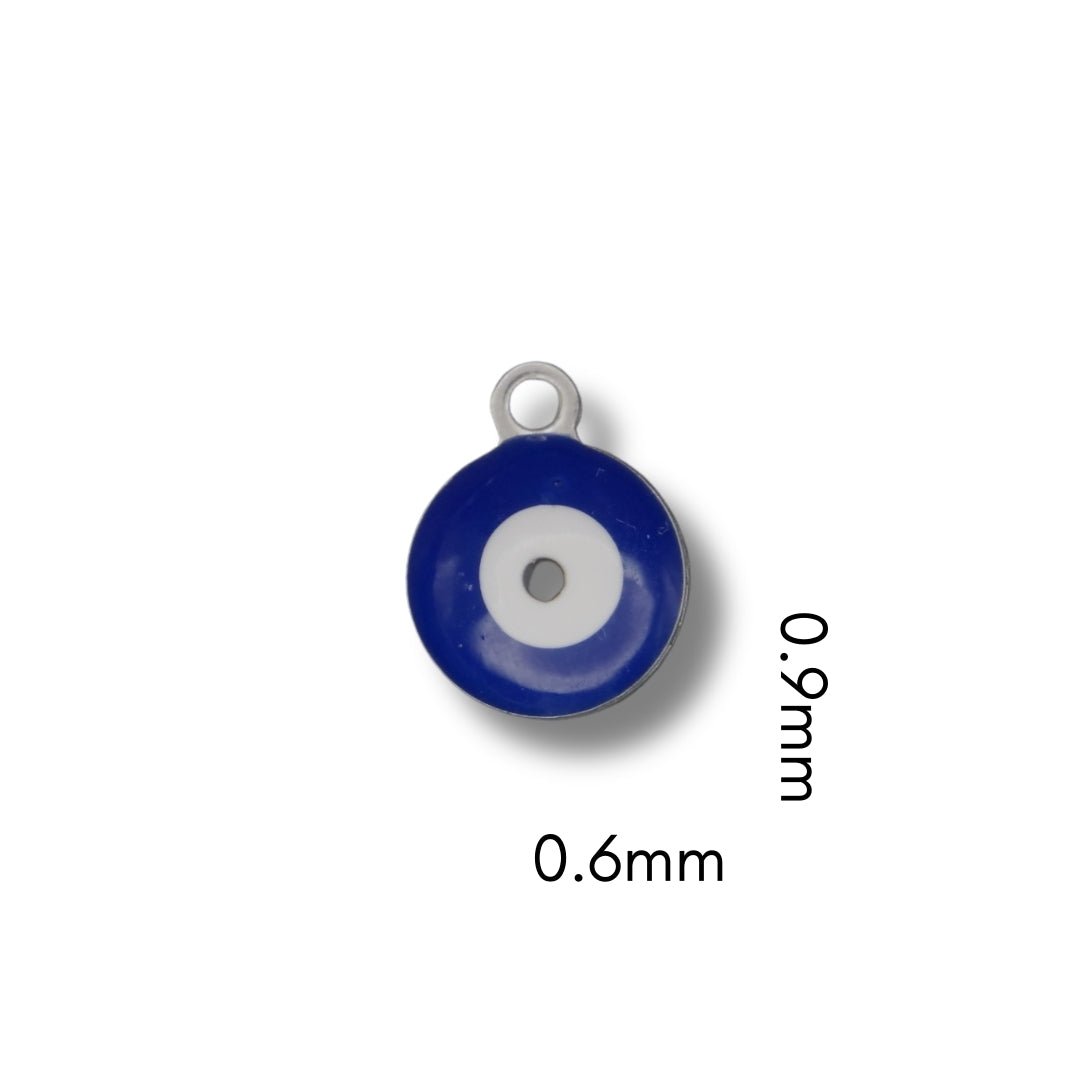 Evil Eye Charm (Silver or Gold) compatible with our necklaces