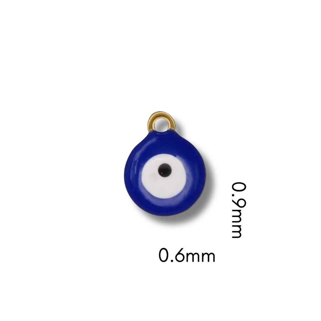 Evil Eye Charm (Silver or Gold) compatible with our necklaces