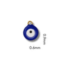 Evil Eye Charm (Silver or Gold) compatible with our necklaces