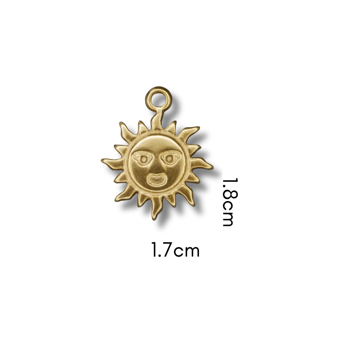 Sun Charm (Silver or Gold) compatible with our necklaces