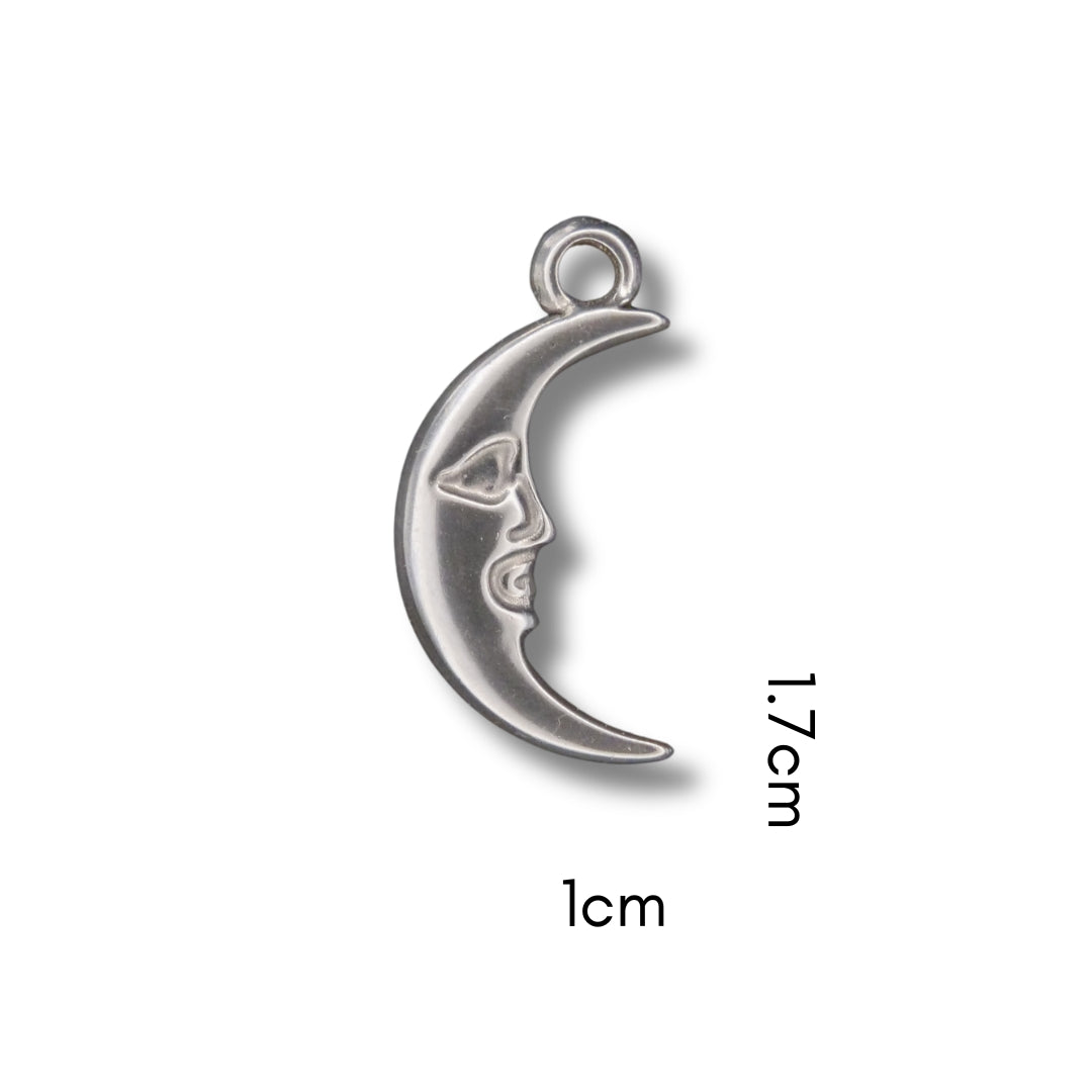 Moon Charm (Silver or Gold) compatible with our necklaces