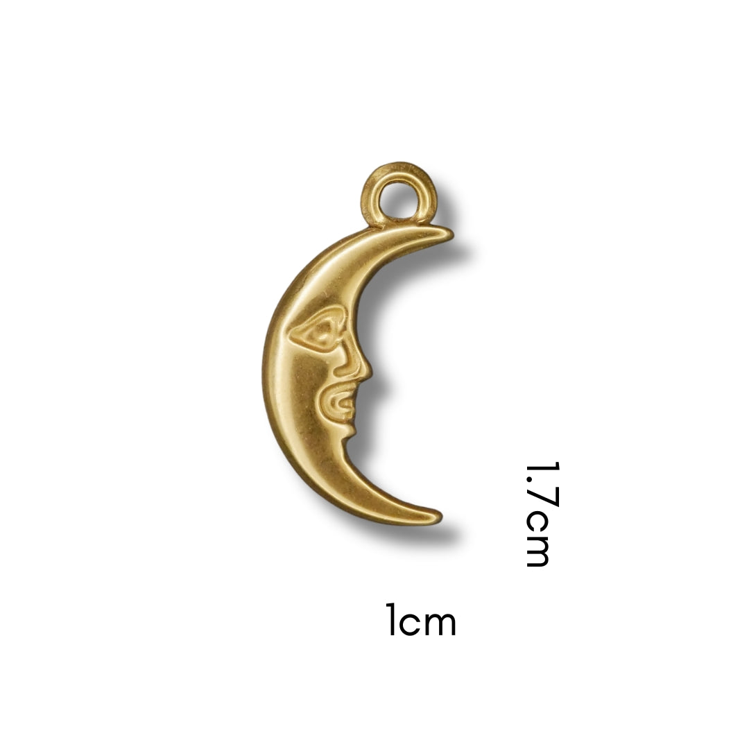 Moon Charm (Silver or Gold) compatible with our necklaces
