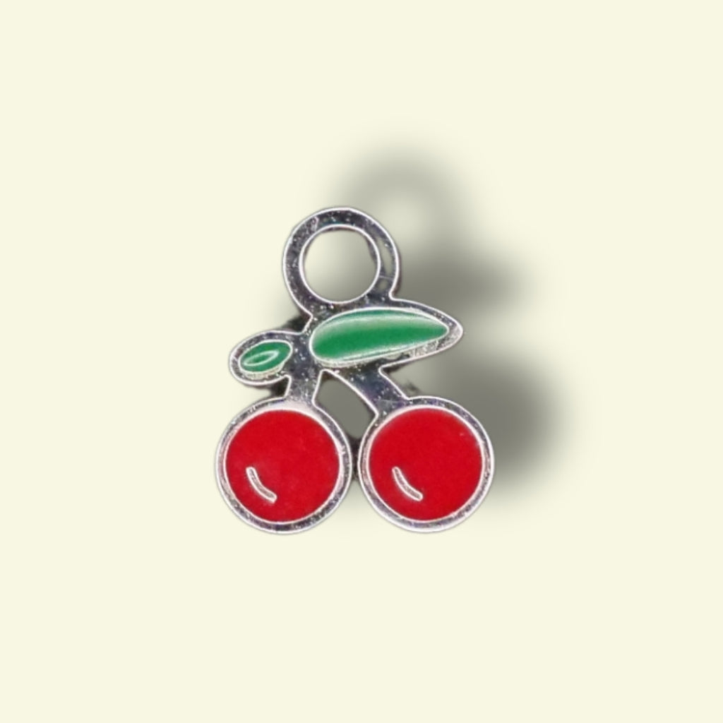 Cherry Charm (Silver) compatible with our necklaces, bracelets