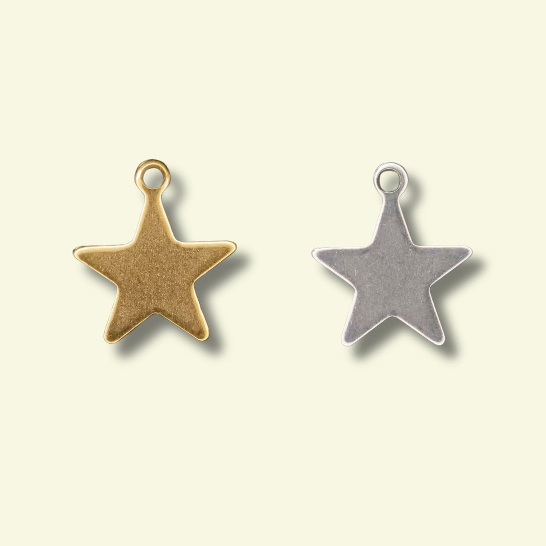 Star Charm (Silver or Gold) compatible with our necklaces