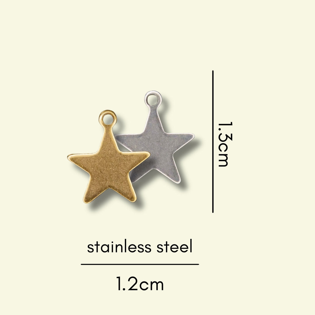 Star Charm (Silver or Gold) compatible with our necklaces