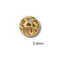 Irregular Coin Charm (Silver or Gold) compatible with our necklaces
