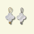 Shell Clover Charm (Silver or Gold) compatible with our necklaces