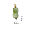 Stone Charm Jade (Silver or Gold) compatible with our necklaces