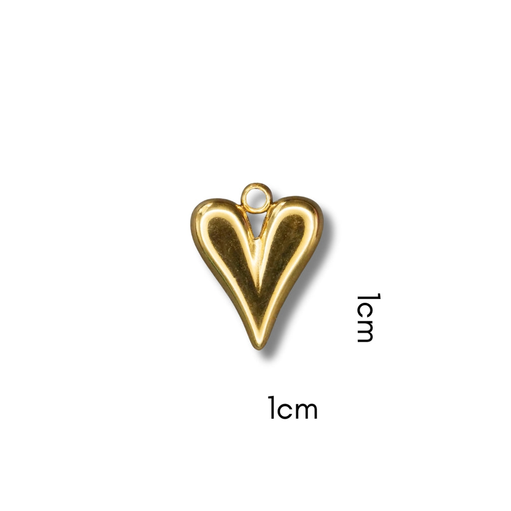 Classic Heart Charm (Silver or Gold) compatible with our necklaces