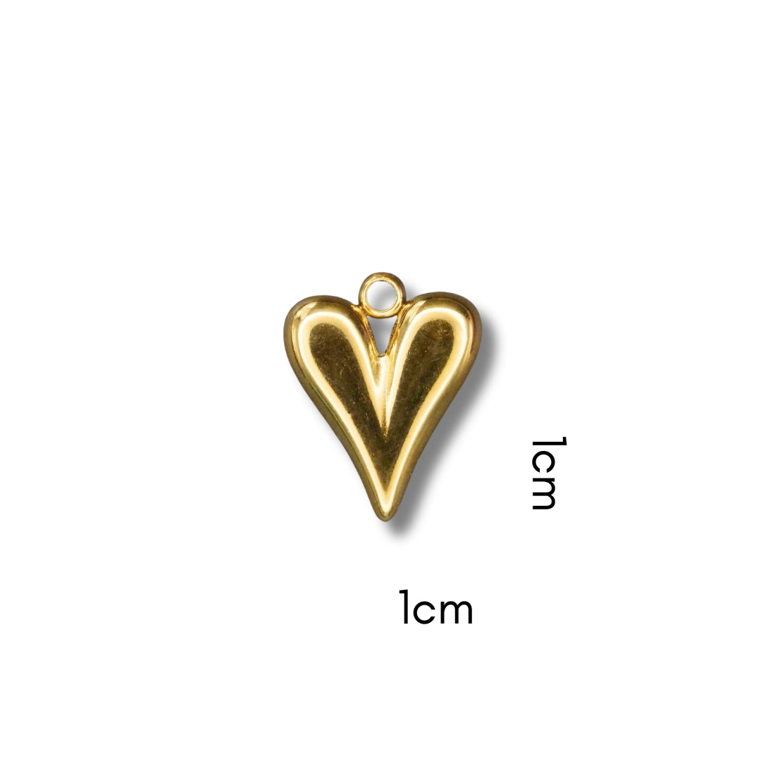 Classic Heart Charm (Silver or Gold) compatible with our necklaces