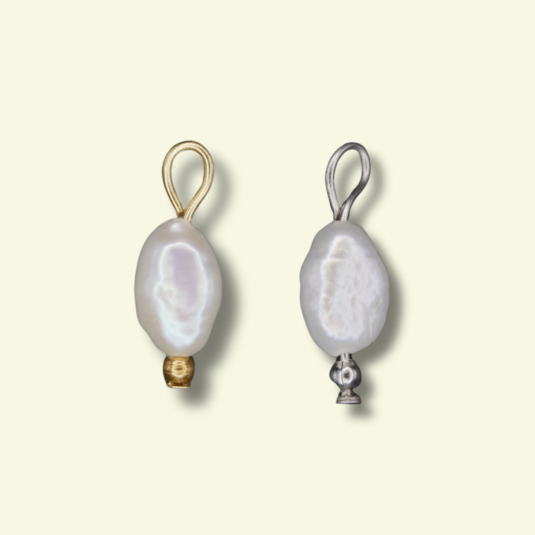 Pearl Charm (Silver or Gold) compatible with our necklaces