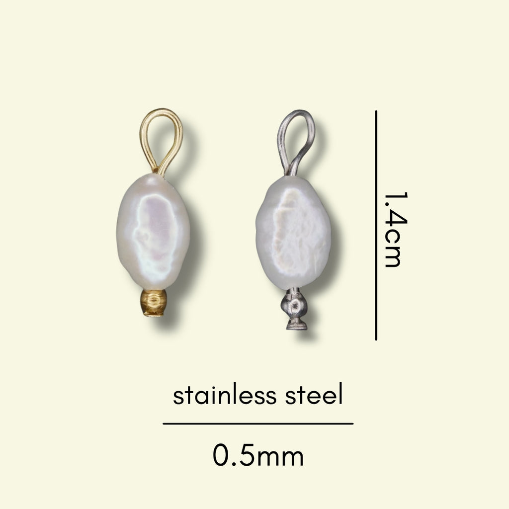 Pearl Charm (Silver or Gold) compatible with our necklaces