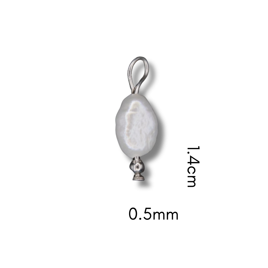 Pearl Charm (Silver or Gold) compatible with our necklaces