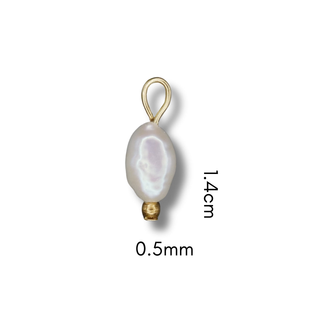 Pearl Charm (Silver or Gold) compatible with our necklaces