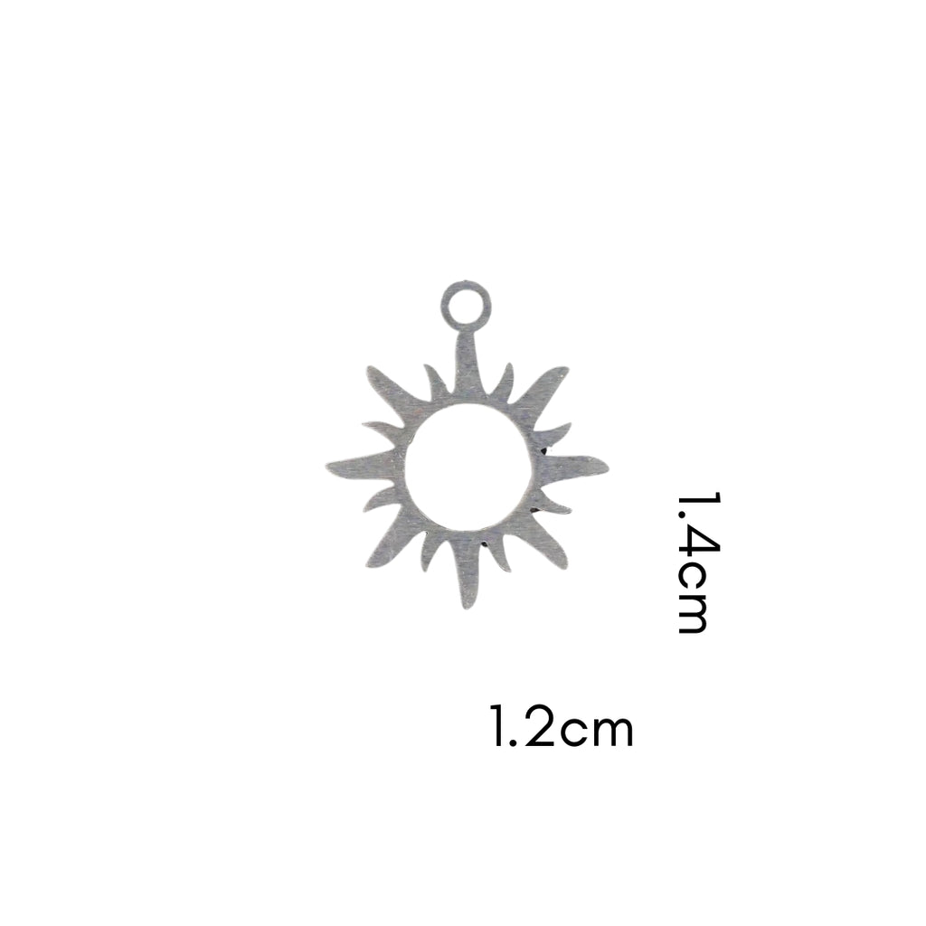 Tiny Sun Charm (Silver or Gold) compatible with our necklaces