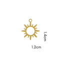 Tiny Sun Charm (Silver or Gold) compatible with our necklaces