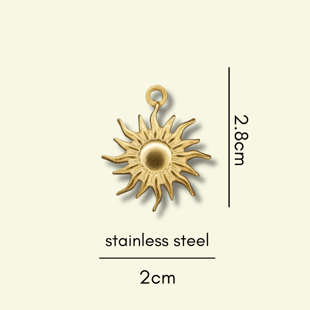 Sun Rays Charm (Gold only) compatible with our necklaces