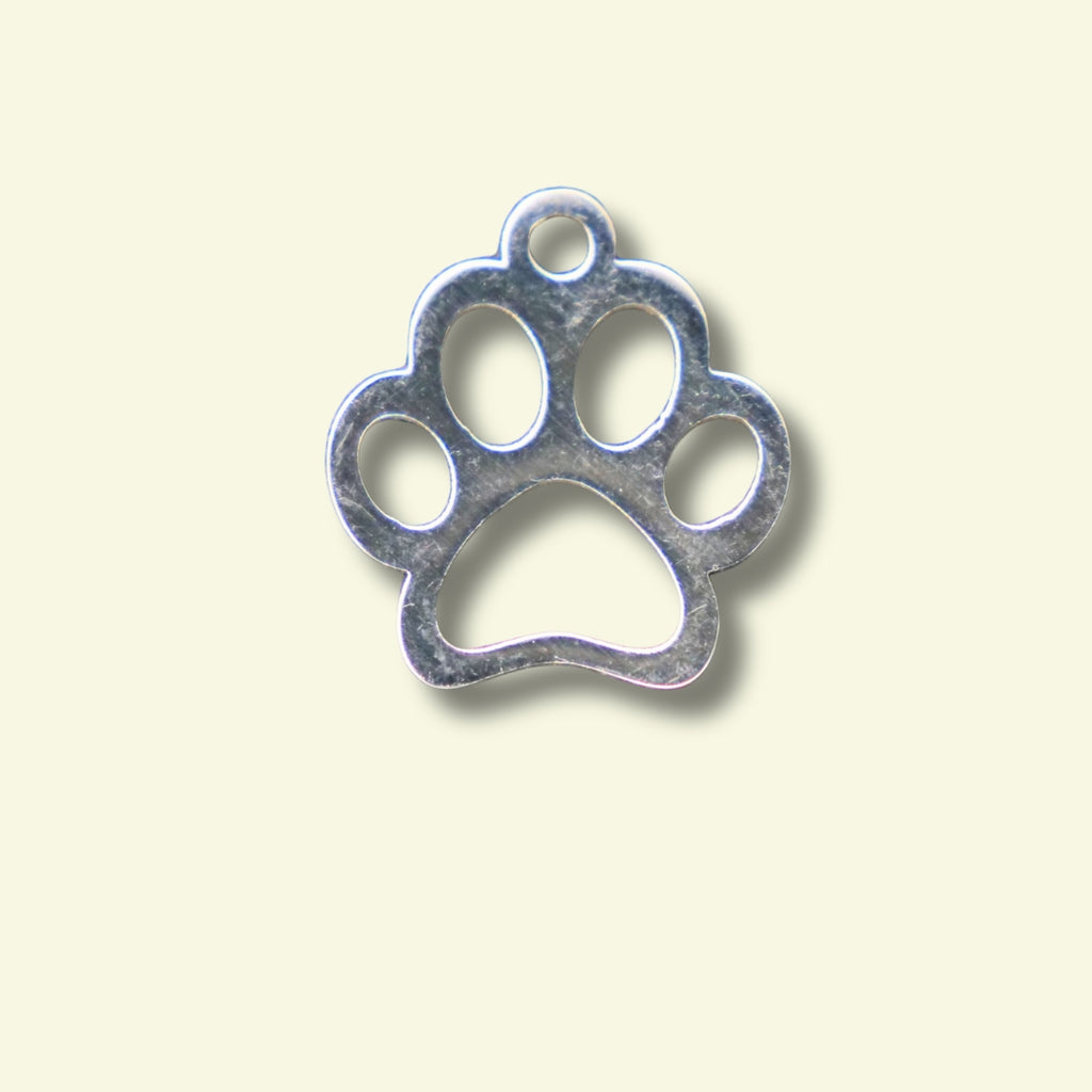 Dog Paw Charm (Silver or Gold) compatible with our necklaces