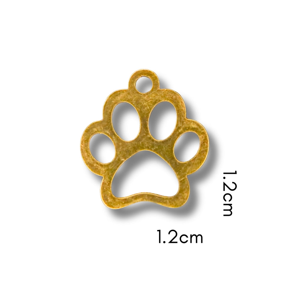 Dog Paw Charm (Silver or Gold) compatible with our necklaces