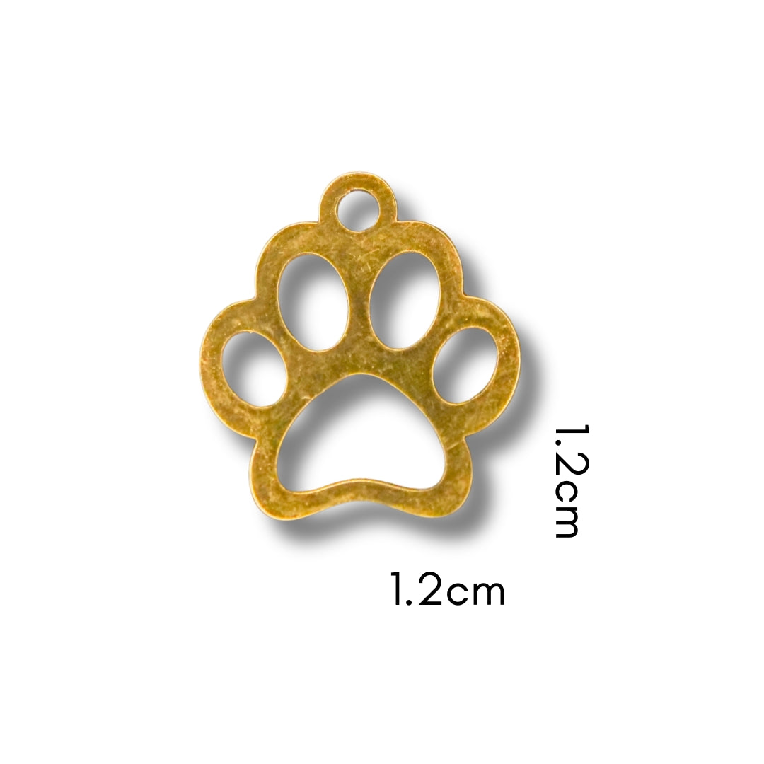 Dog Paw Charm (Silver or Gold) compatible with our necklaces