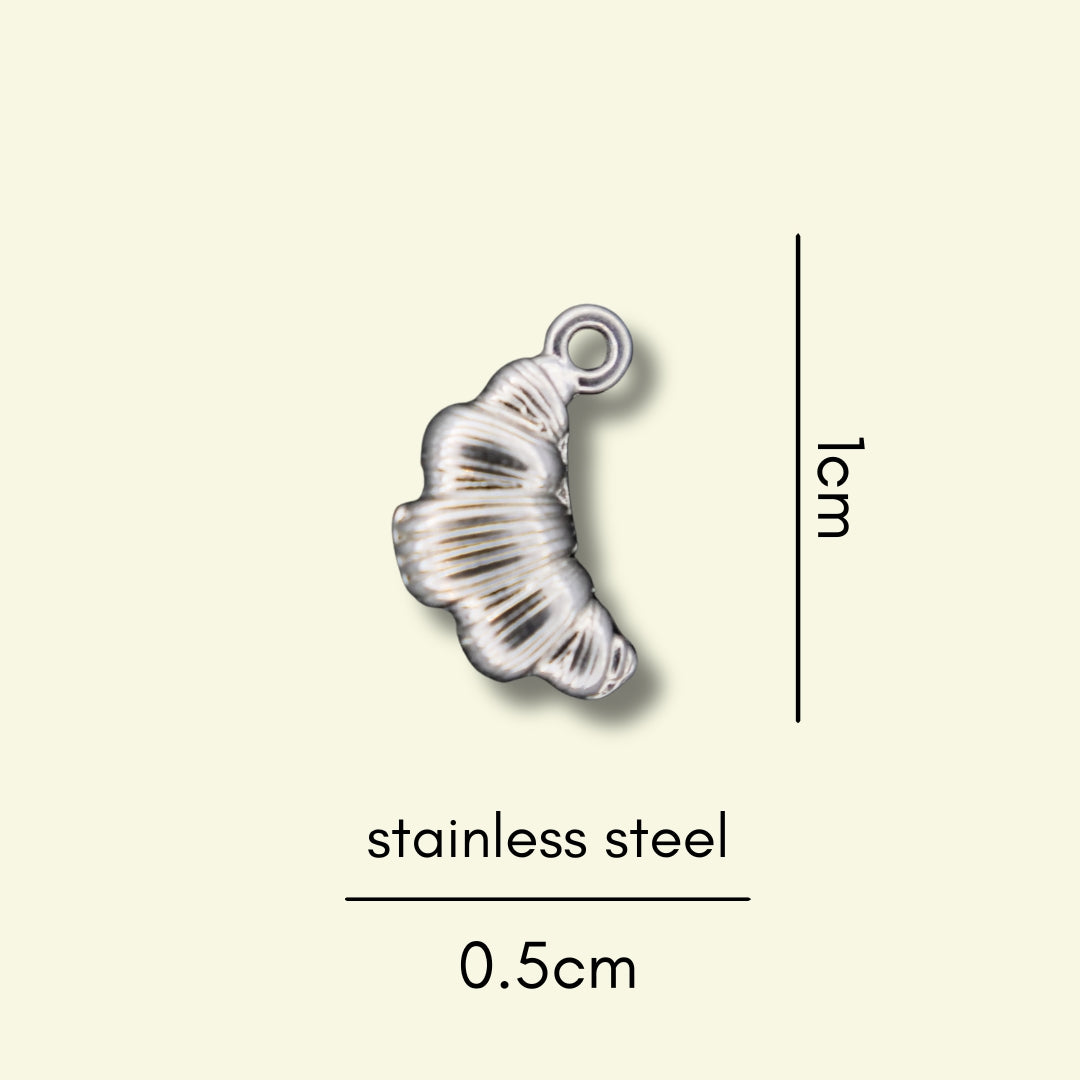 Croissant Charm (Silver or Gold) compatible with our necklaces