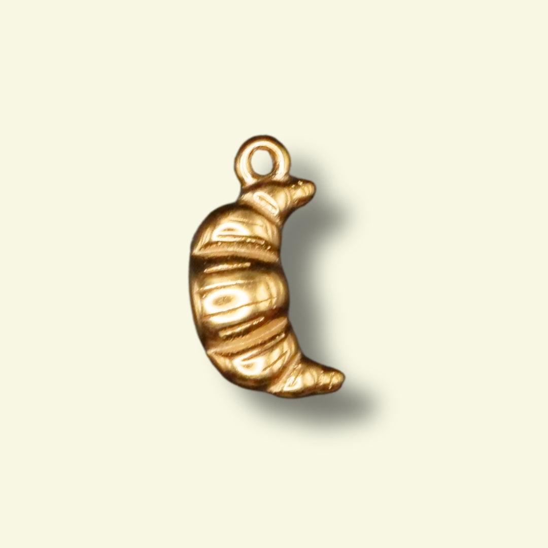Croissant Charm (Silver or Gold) compatible with our necklaces