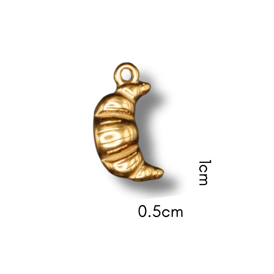 Croissant Charm (Silver or Gold) compatible with our necklaces