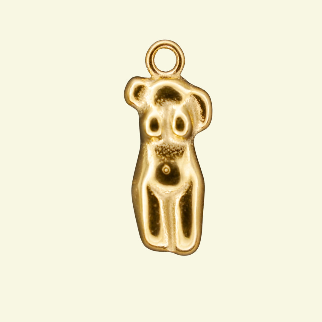 Female Body Charm (Gold only) compatible with our necklaces