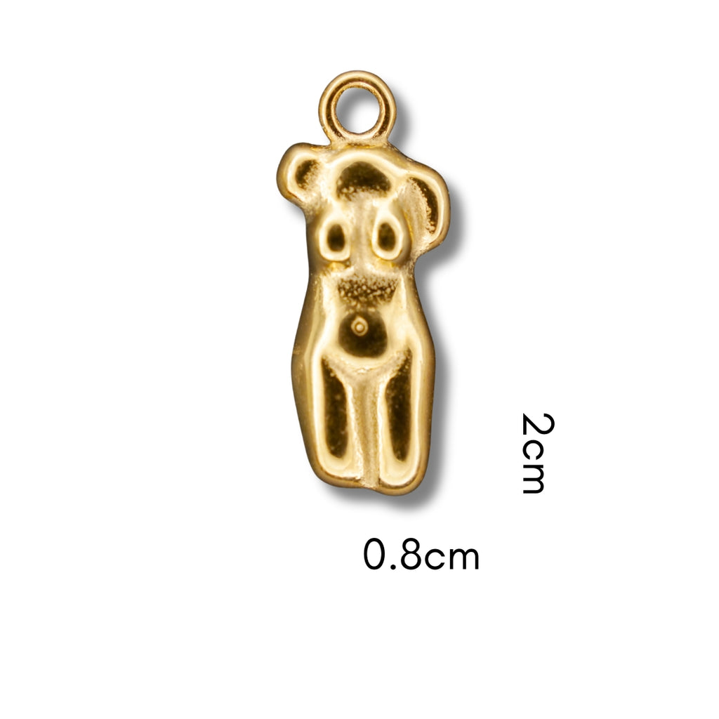 Female Body Charm (Gold only) compatible with our necklaces