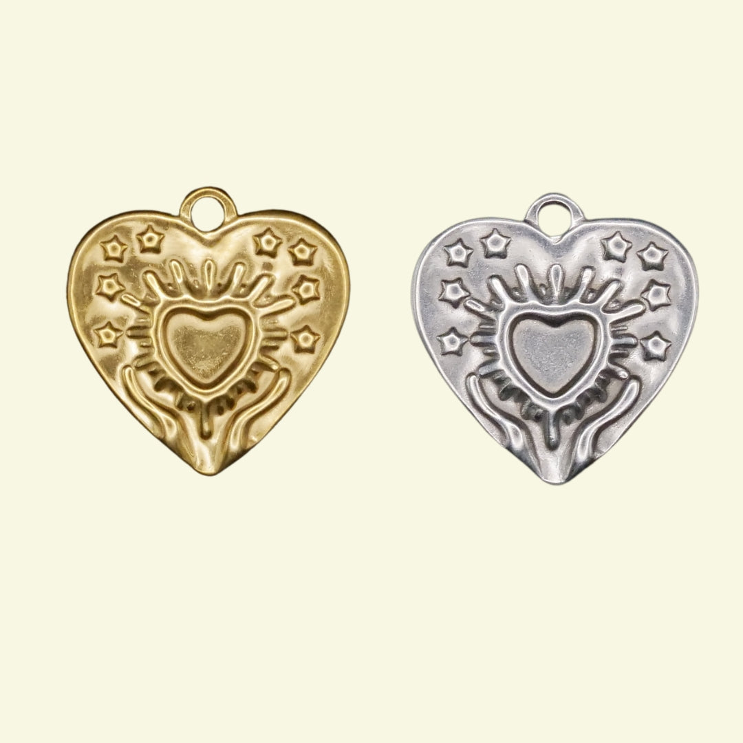 Heart Charm (Silver or Gold) compatible with our necklaces