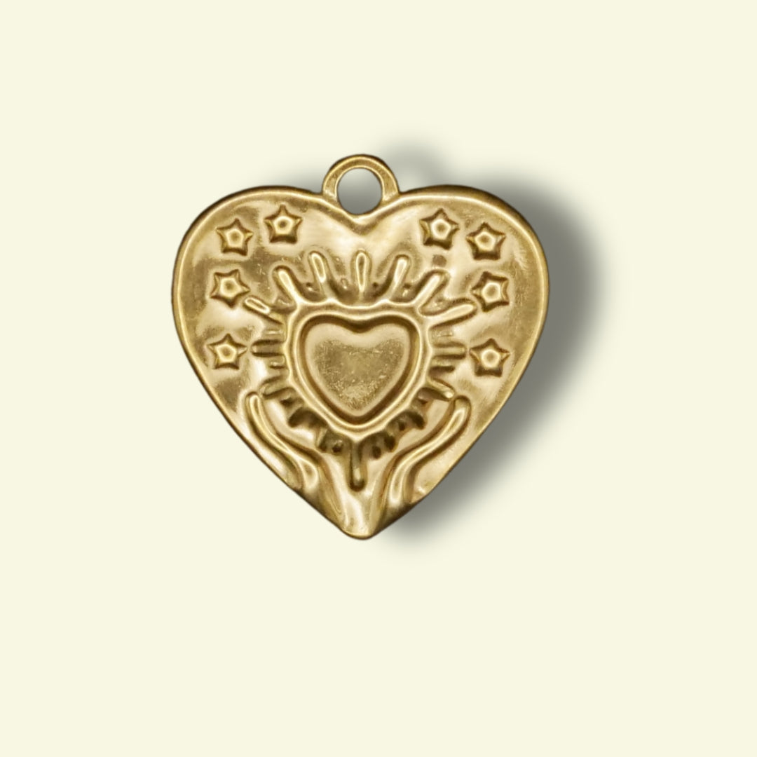 Heart Charm (Silver or Gold) compatible with our necklaces