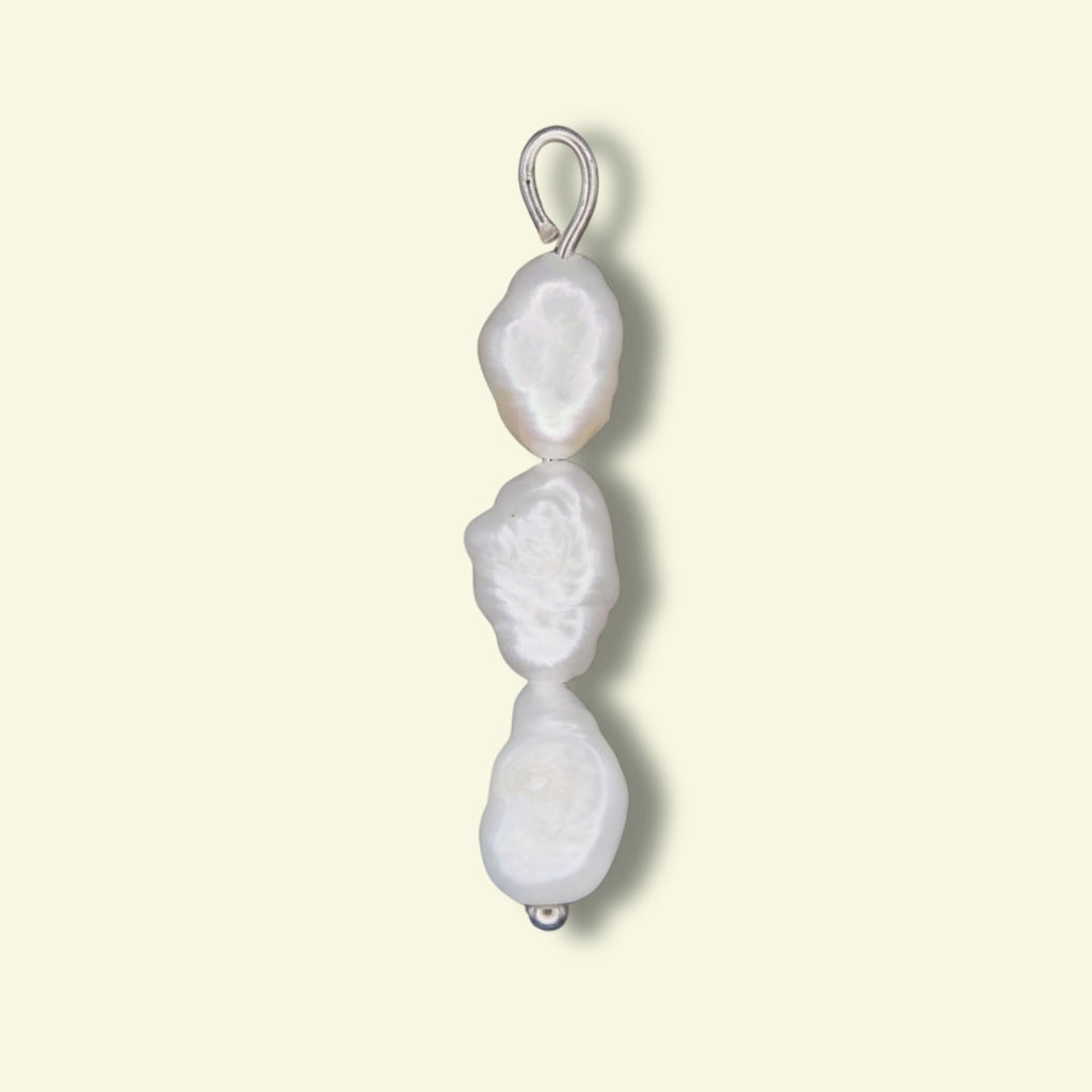 Stacked Pearl Charm I 2 Styles (Gold or Silver)