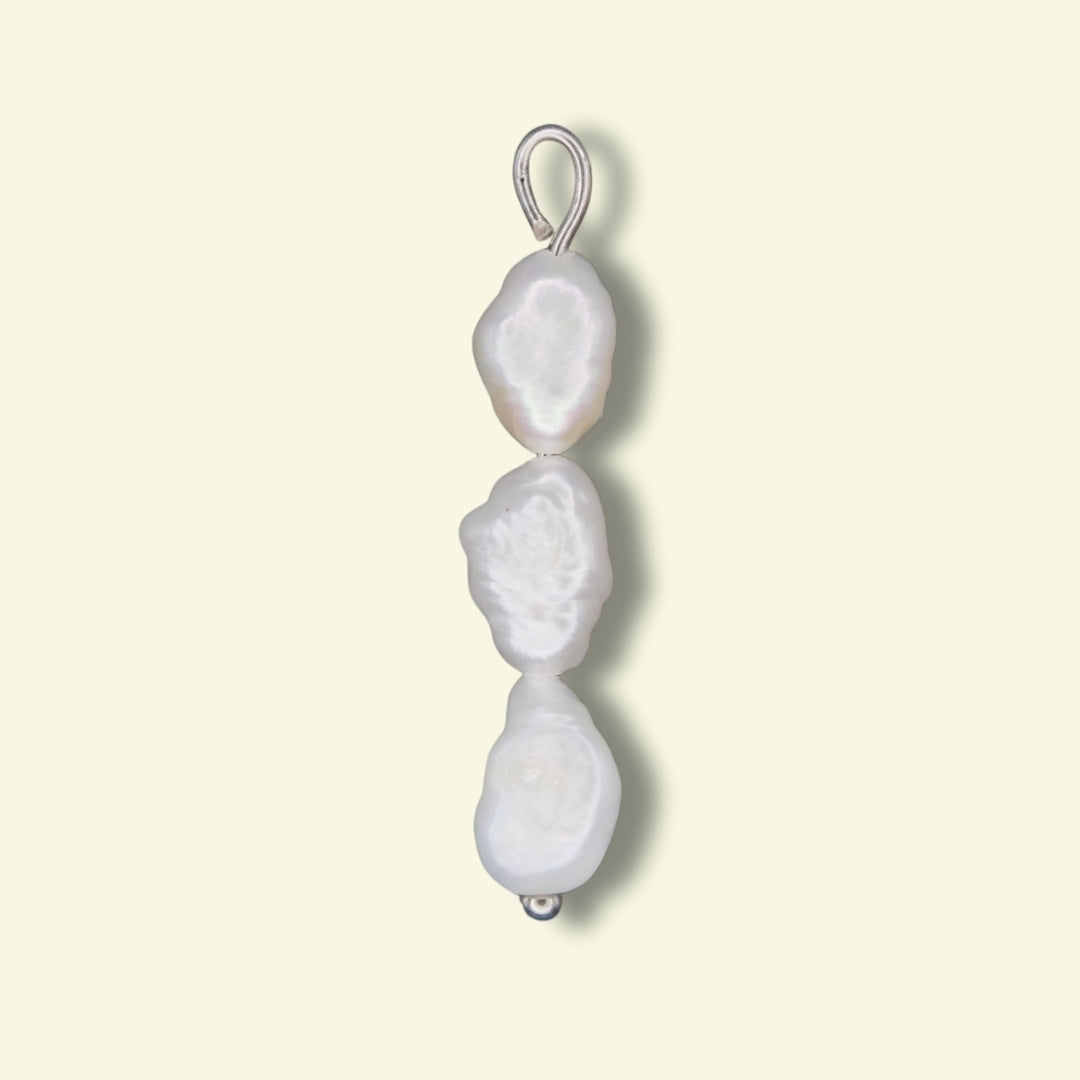 Stacked Pearl Charm I 2 Styles (Gold or Silver)
